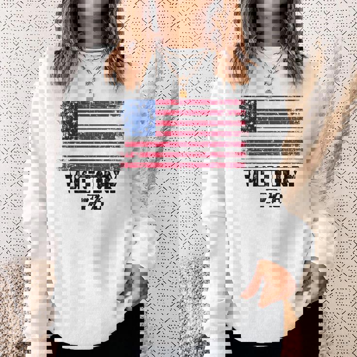 Victory 1776 愛国的 ベッツィー・ロス アメリカ国旗 星13個 スウェットシャツ 彼女への贈り物