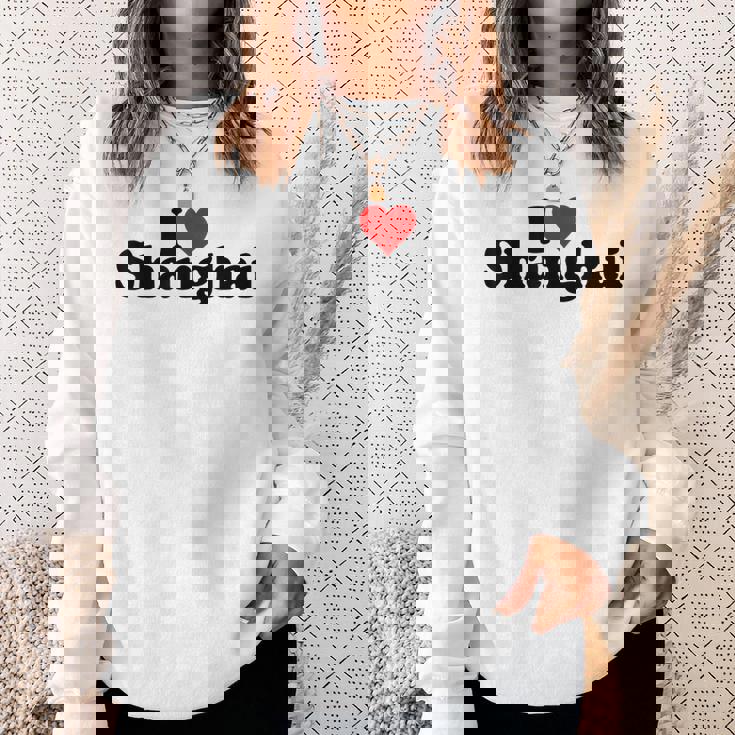 アイラブハート上海チャイナ スウェットシャツ 彼女への贈り物