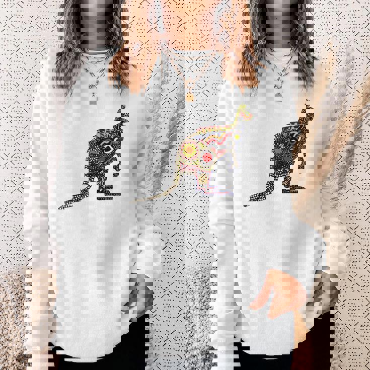 アボリジニアート カンガルー。 スウェットシャツ 彼女への贈り物