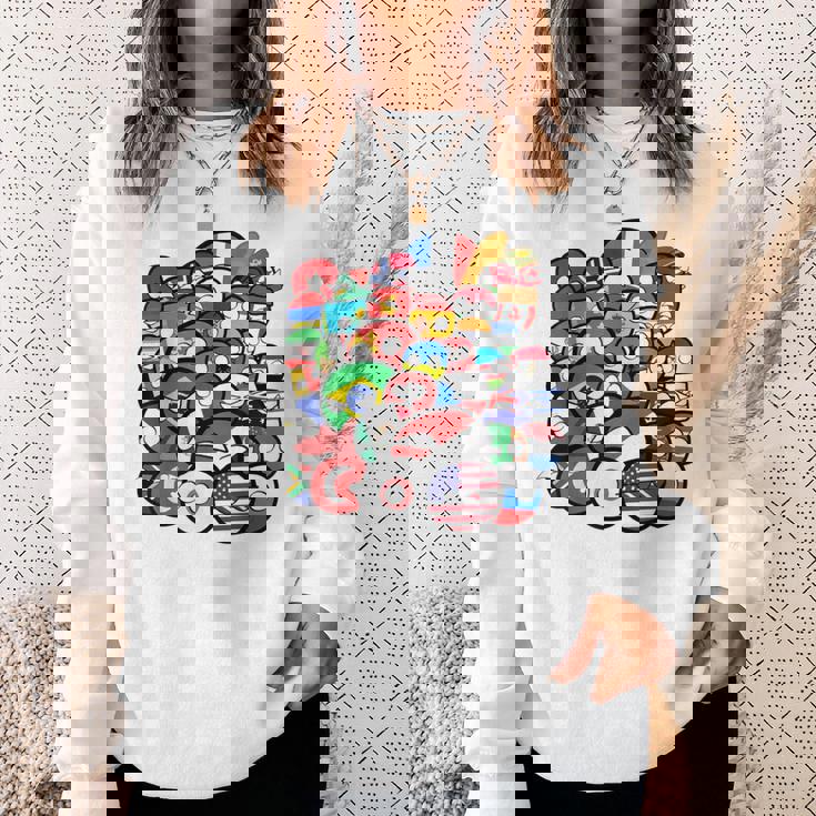 カントリーボールまたはポーランドボールの各国のグループ写真 スウェットシャツ 彼女への贈り物