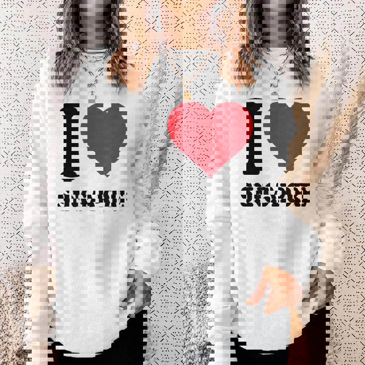 シンガポールへの愛をシンプルに伝える一枚 スウェットシャツ 彼女への贈り物