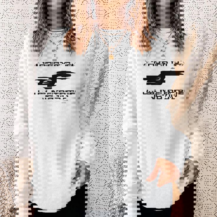 スタートレック 次世代uSSエンタープライズプロファイル スウェットシャツ 彼女への贈り物