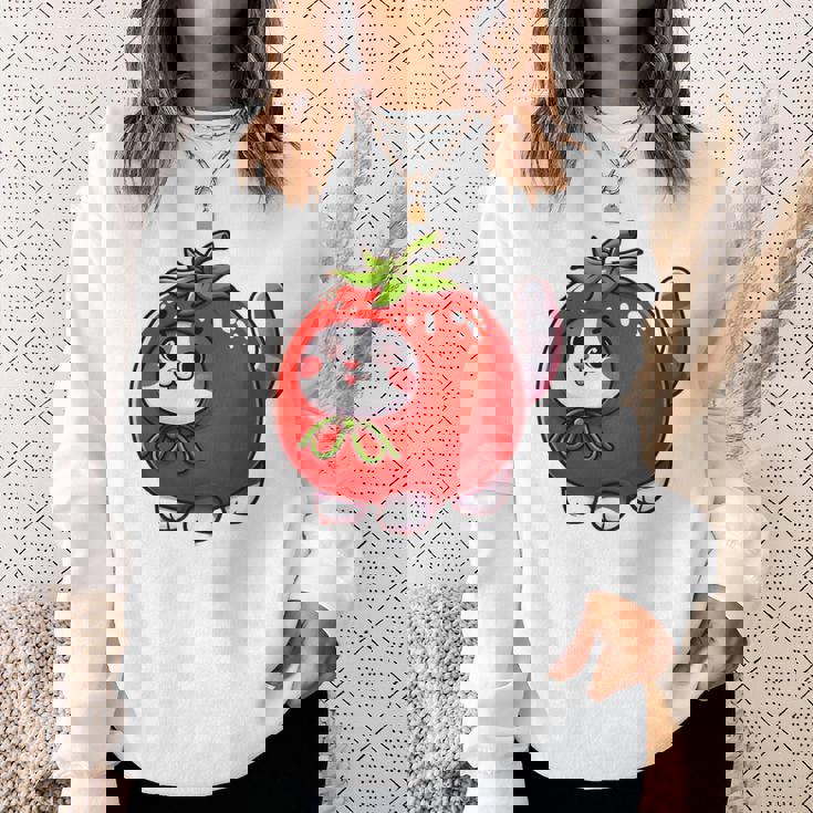 トマトの猫 コスチューム スウェットシャツ 彼女への贈り物