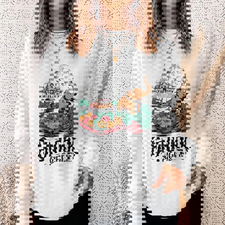 バンコク タイ 象 寺 果物 お土産 スウェットシャツ 彼女への贈り物