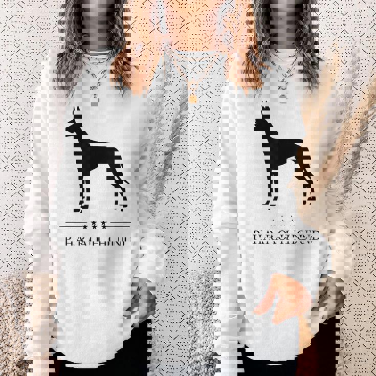 ファラオハウンド ブラック シルエット スウェットシャツ 彼女への贈り物