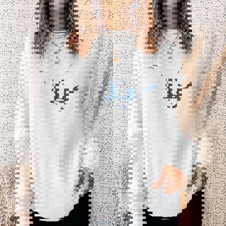 モルディブダイブマンタダイビング 長袖tシャツ スウェットシャツ 彼女への贈り物