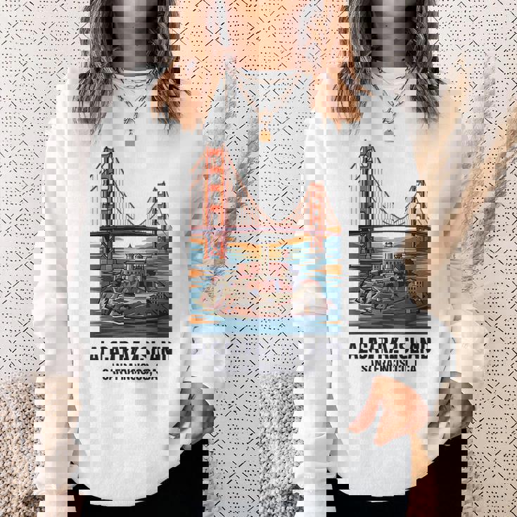 ヴィンテージ アルカトラズ島 サンフランシスコ ゴールデンゲート ベイエリア スウェットシャツ 彼女への贈り物