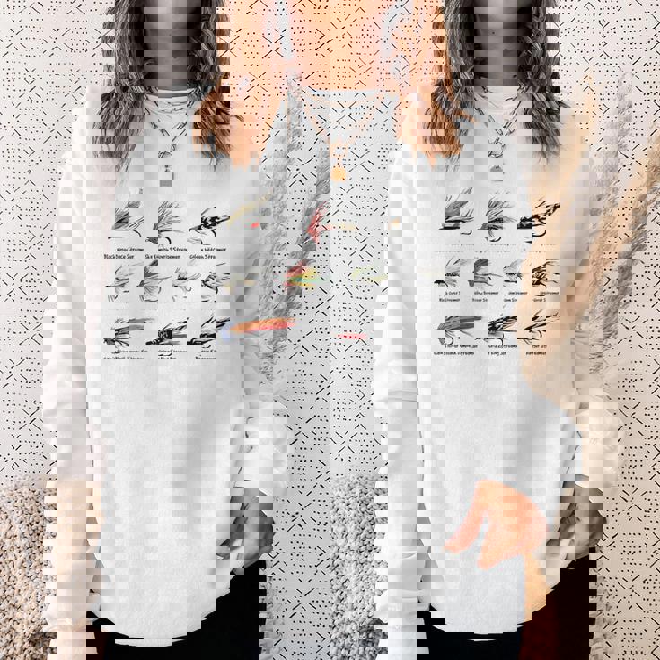 ヴィンテージ フライフィッシングルアー カラーtシャツ スウェットシャツ 彼女への贈り物