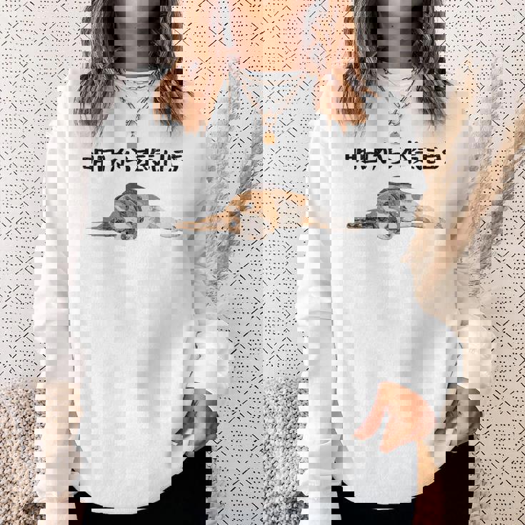 明日から本気出す ・ビーグルス ビーグル犬 面白い ビーグル愛好家に ビーグルののんびりデザイン スウェットシャツ 彼女への贈り物