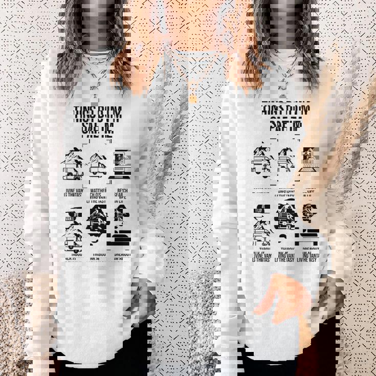 暇なときにやること、キャンピングカー、キャンピングカー スウェットシャツ 彼女への贈り物