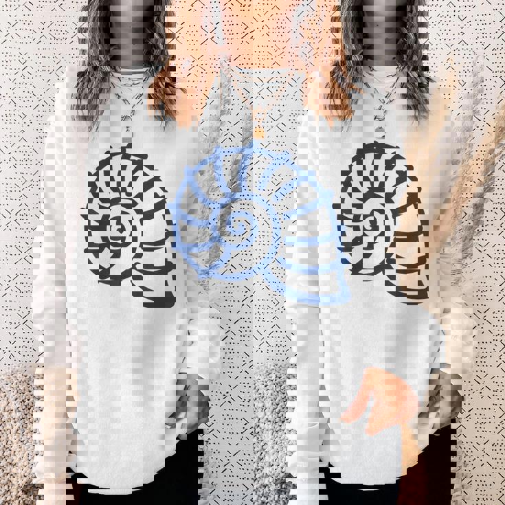 海のユーモア シンプルでミニマルな貝殻 貝殻 スウェットシャツ 彼女への贈り物