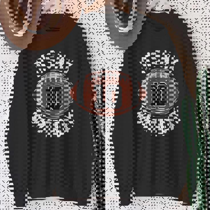 10歳の誕生日 フットボール 10歳 男の子 スポーツパーティー キッズ スウェットシャツ 年配の女性への贈り物