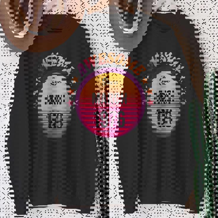 1976年3月から素晴らしい誕生日1976年3月ヴィンテージ。 スウェットシャツ 年配の女性への贈り物