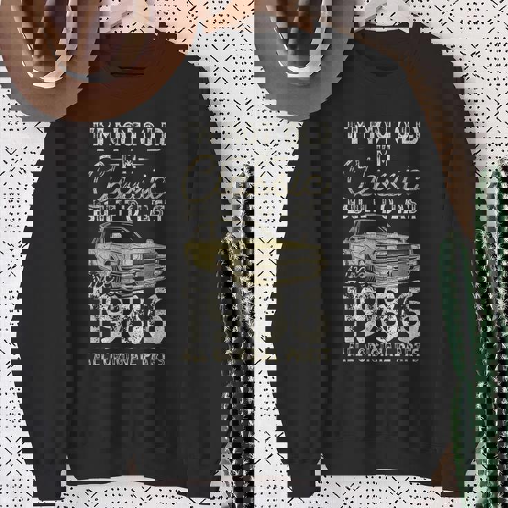 40 歳の誕生日、1986 年以来、クラシックカー、40 歳 スウェットシャツ 年配の女性への贈り物