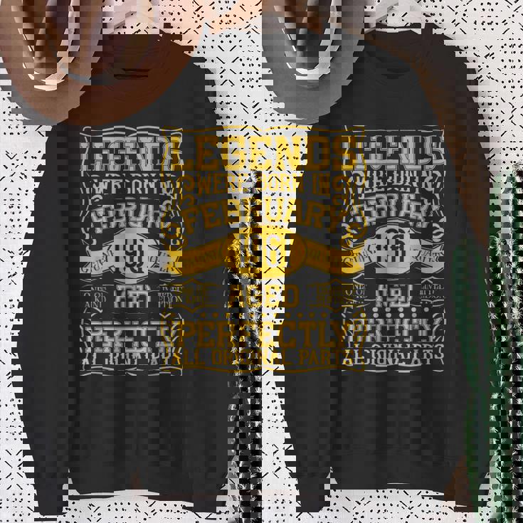 55歳の誕生日伝説は1961年2月に誕生しました。 スウェットシャツ 年配の女性への贈り物