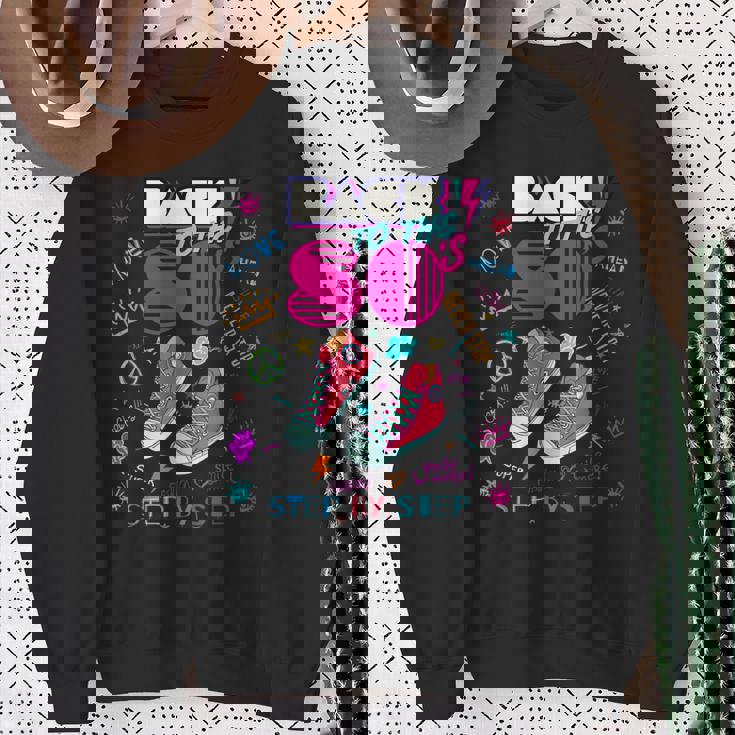 Back To 80'S ヴィンテージレトロi Love 80年代グラフィックデザイン スウェットシャツ 年配の女性への贈り物