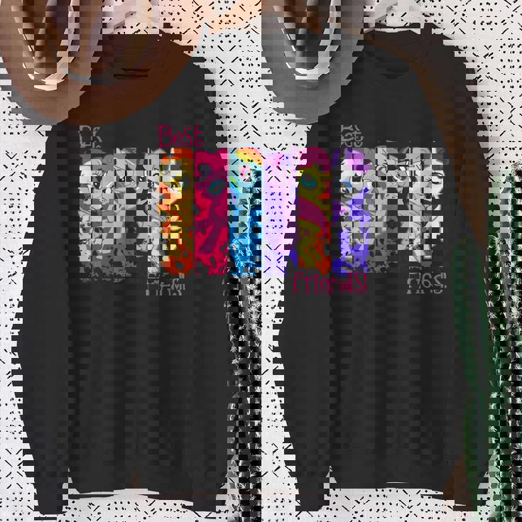 Best Friend レトロレインボーダッシュフラッターシャイレアリティ スウェットシャツ 年配の女性への贈り物