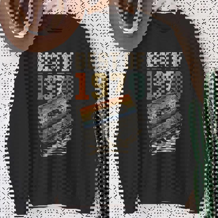 Best Of 1970 カセットテープ 56年 音楽 レトロ 誕生日 スウェットシャツ 年配の女性への贈り物