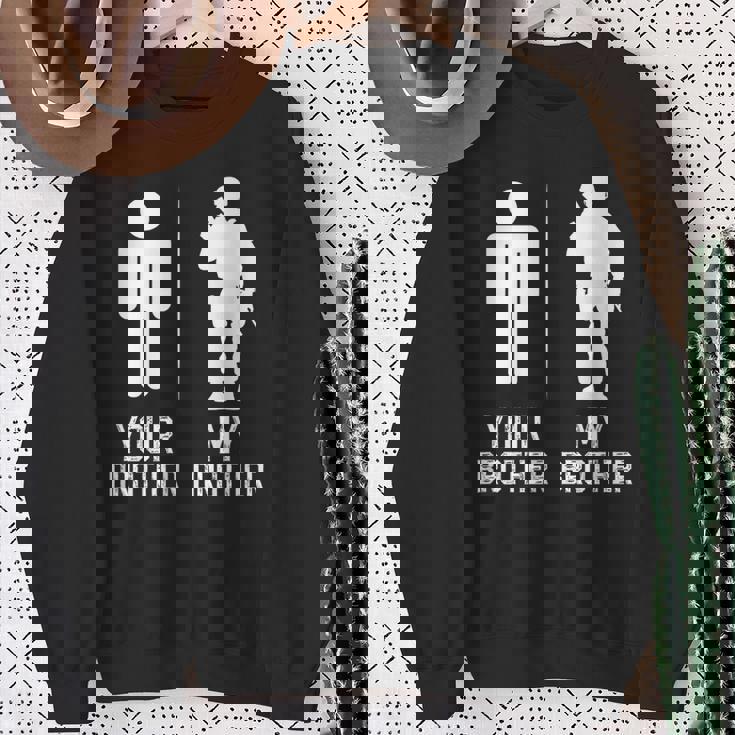 My Brother Military Brother Of A Soldier Brother Sweatshirt Gifts for Old Women