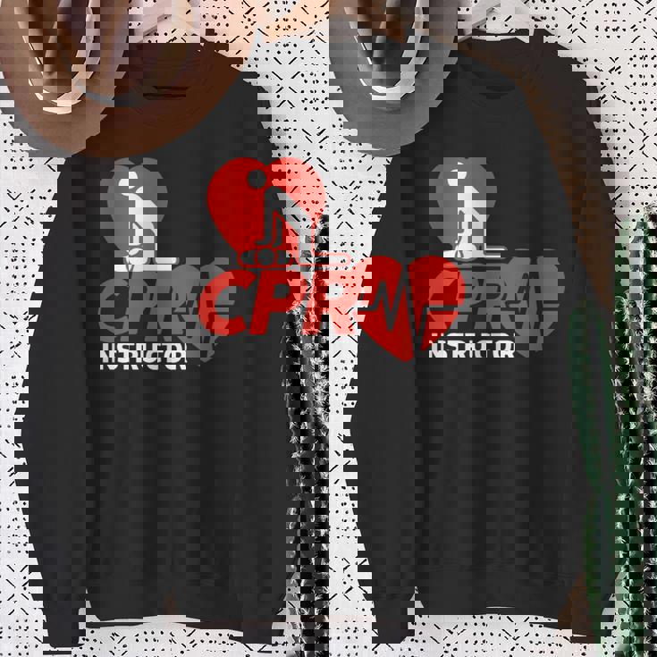 Cpr インストラクターシャツ Ems ボランティア ナースライフセーバー ギフト 長袖tシャツ スウェットシャツ 年配の女性への贈り物