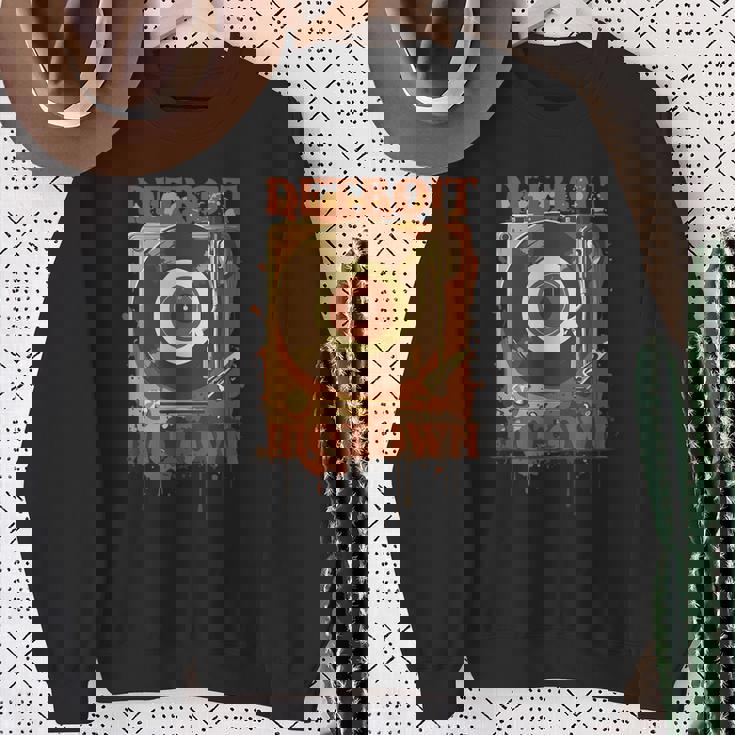 Detroit Motown レコード スウェットシャツ 年配の女性への贈り物