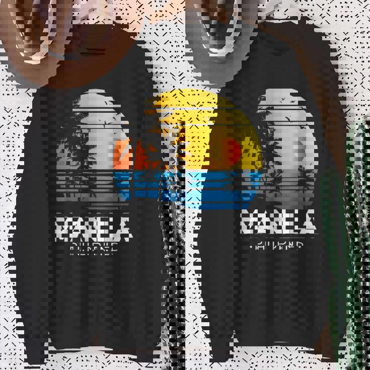 Filipina フィリピノ ヤシの木 マニラ トロピカル フィリピン スウェットシャツ 年配の女性への贈り物