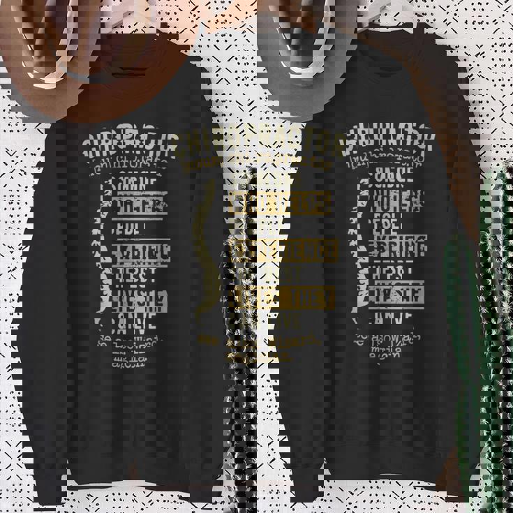 Definition カイロプラクターギフト カイロプラクター スウェットシャツ 年配の女性への贈り物