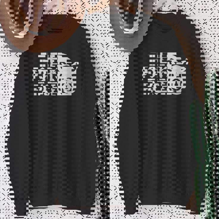 Pig Face Parody Meat Lover Outdoor 長袖tシャツ スウェットシャツ 年配の女性への贈り物