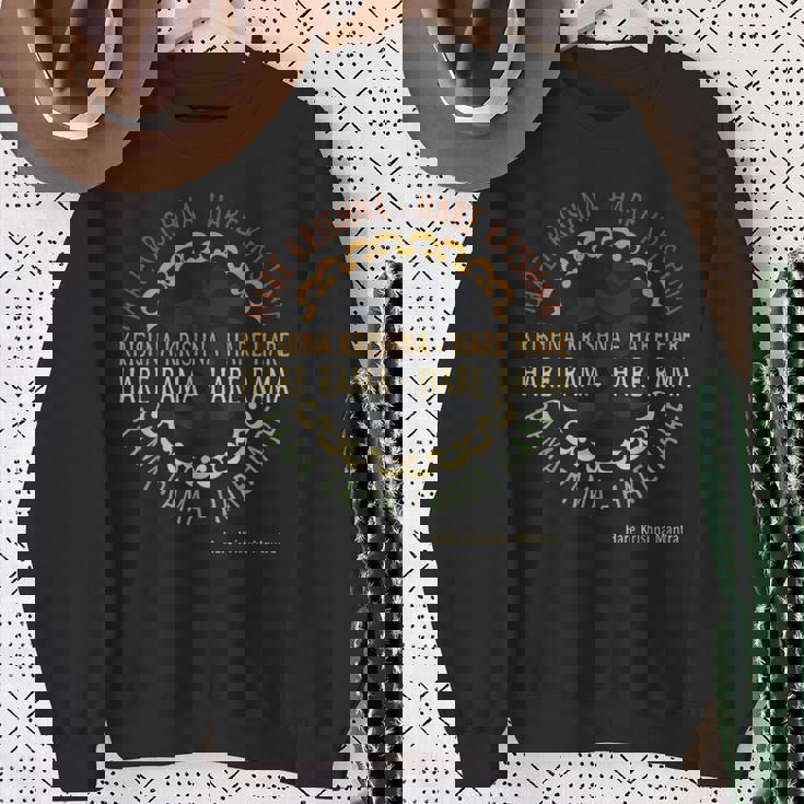 Hare Krishna シャツ スピリチュアル ハレ クリシュナ マントラ スウェットシャツ 年配の女性への贈り物