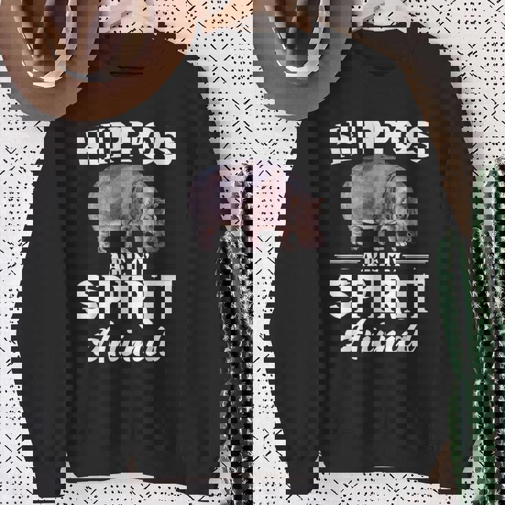 Hippos Are Mypirit アニマルシャツ – Hippos Lover スウェットシャツ 年配の女性への贈り物