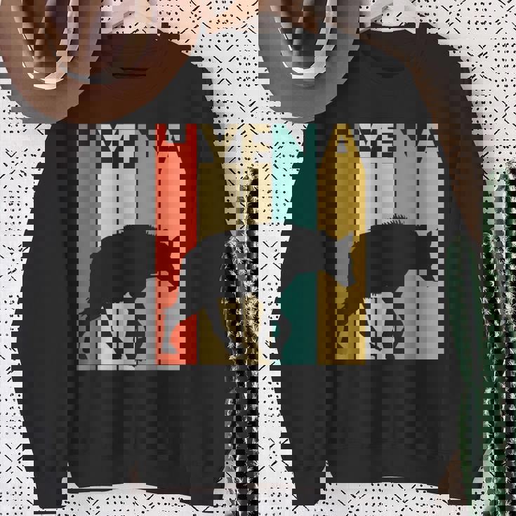 Hyena ハイエナ 動物 スウェットシャツ 年配の女性への贈り物