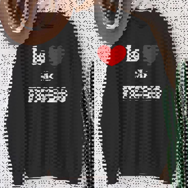 Io Amo Mio Figlio Io Cuore Mio Figlio Felpa Regalos para ancianas