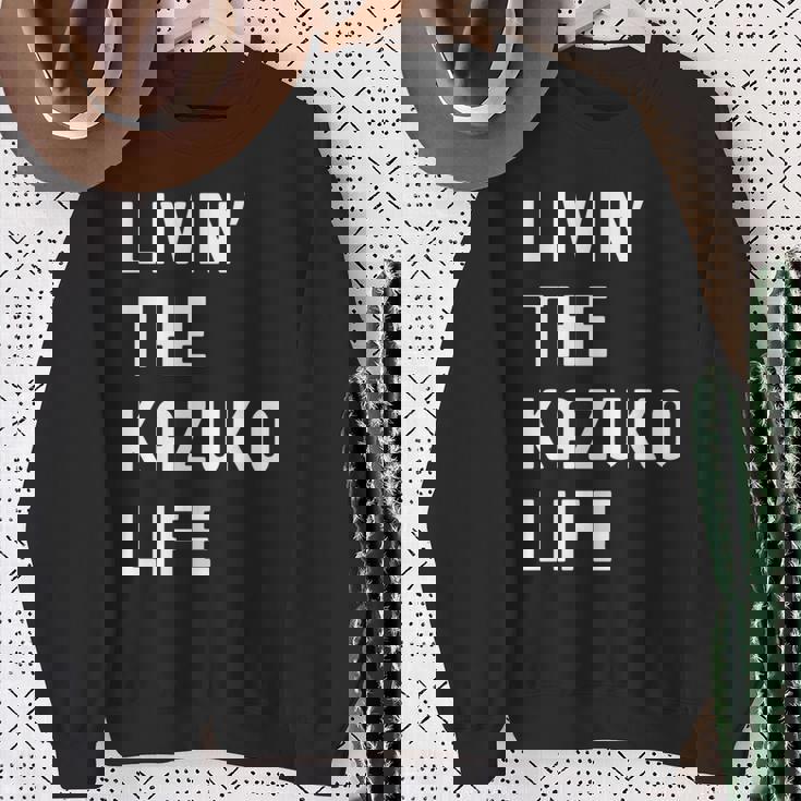 Kazuko の人生を生きている Kazuko 長袖tシャツ スウェットシャツ 年配の女性への贈り物