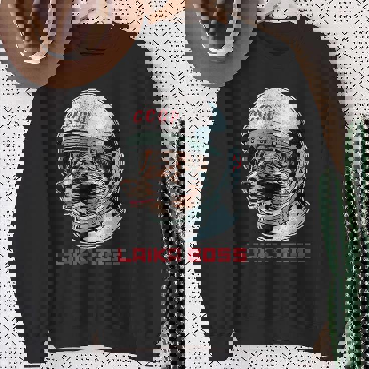 Laika Boss ヴィンテージ Cccp ソビエトロシアソ連宇宙犬 スウェットシャツ 年配の女性への贈り物