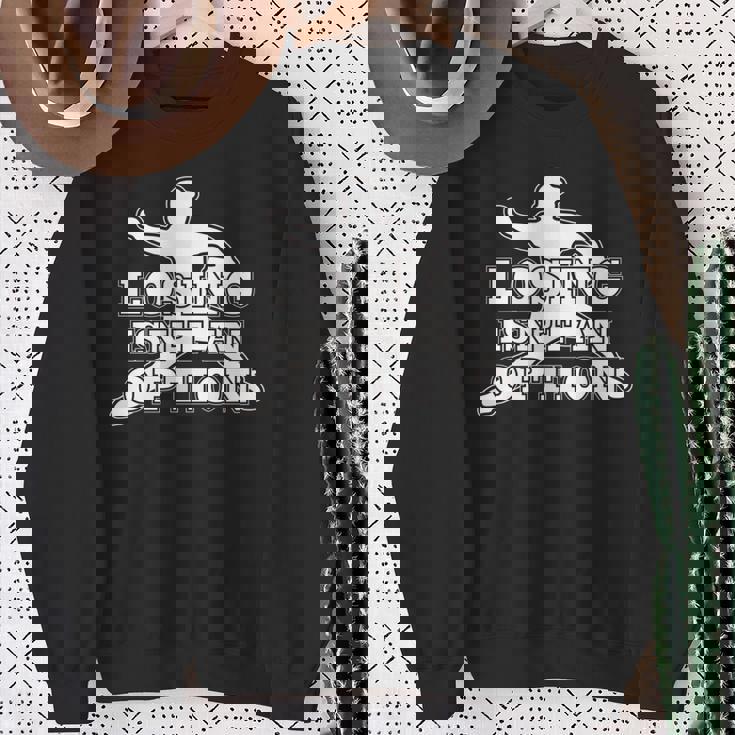 Losing Isn't An Option 長袖tシャツ スウェットシャツ 年配の女性への贈り物