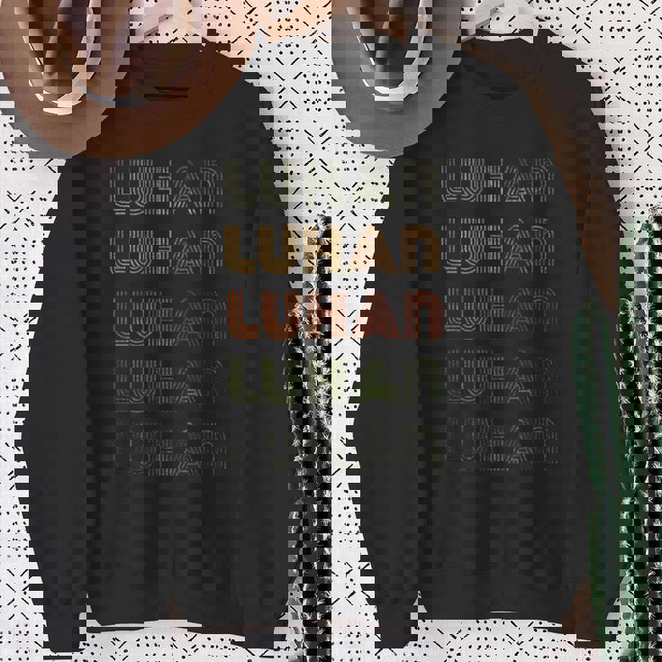 Love Heart Luhan グランジ ビンテージスタイル ブラック Luhan スウェットシャツ 年配の女性への贈り物