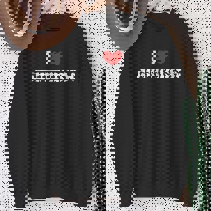 I Love Jefferson 私は愛する Jefferson スウェットシャツ 年配の女性への贈り物