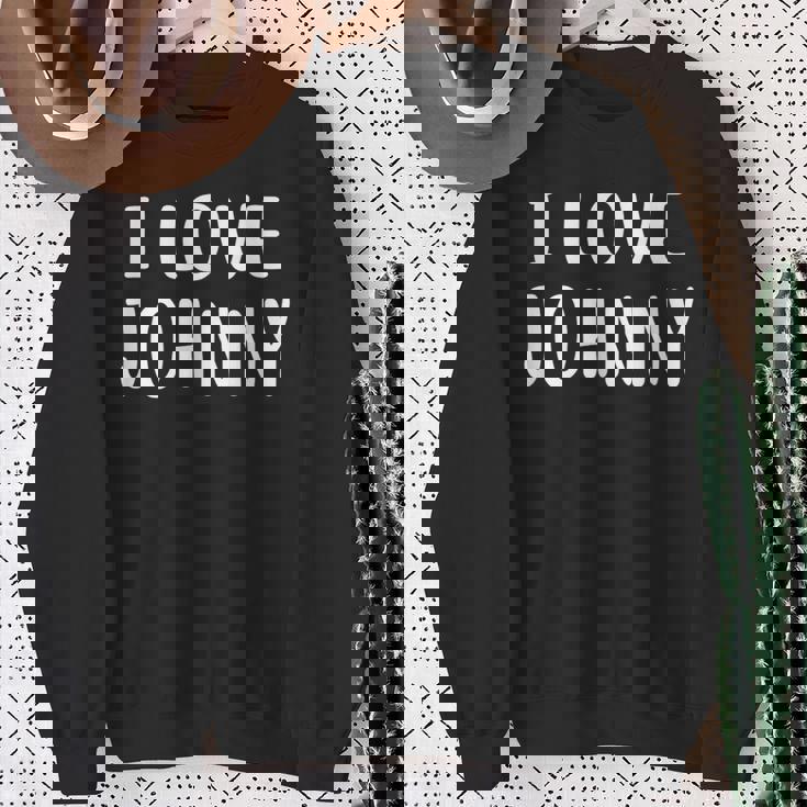 I Love Johnny Love John スウェットシャツ 年配の女性への贈り物