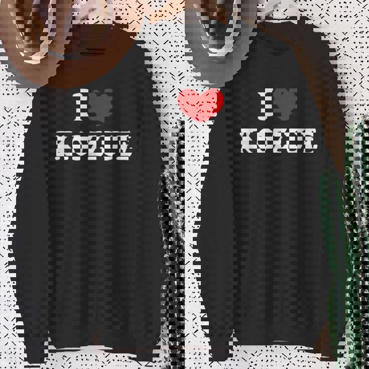 I Love Kozue 私は愛する Kozue スウェットシャツ 年配の女性への贈り物