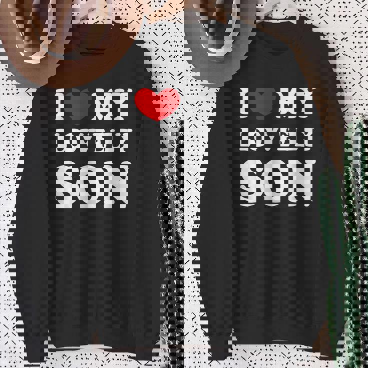 I Love My Lovelyon 愛しい息子を愛しています スウェットシャツ 年配の女性への贈り物