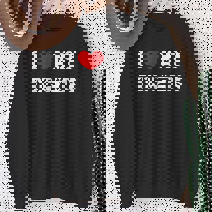 I Love My Tights タイツが大好き スウェットシャツ 年配の女性への贈り物