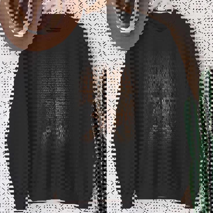 Pater Noster ラテンキリスト教 祈り インスピレーション スウェットシャツ 年配の女性への贈り物