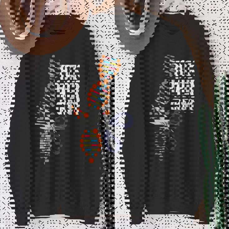 Rock Paper Crispr Dna 生物学者 遺伝子工学 スウェットシャツ 年配の女性への贈り物