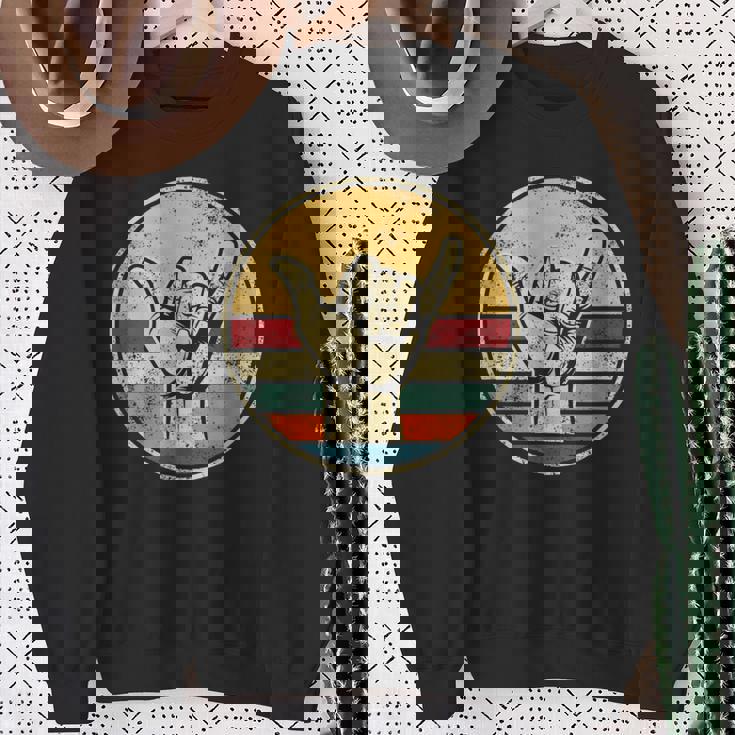 Shaka Surfing Beach Apparel Surfer Greeting Hand Sweatshirt Unisex Gifts for Old Women