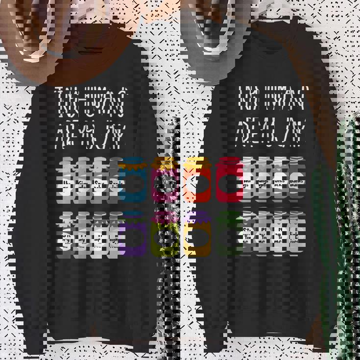 Tiny Humans Are My Jam 幼稚園保育士 長袖tシャツ スウェットシャツ 年配の女性への贈り物