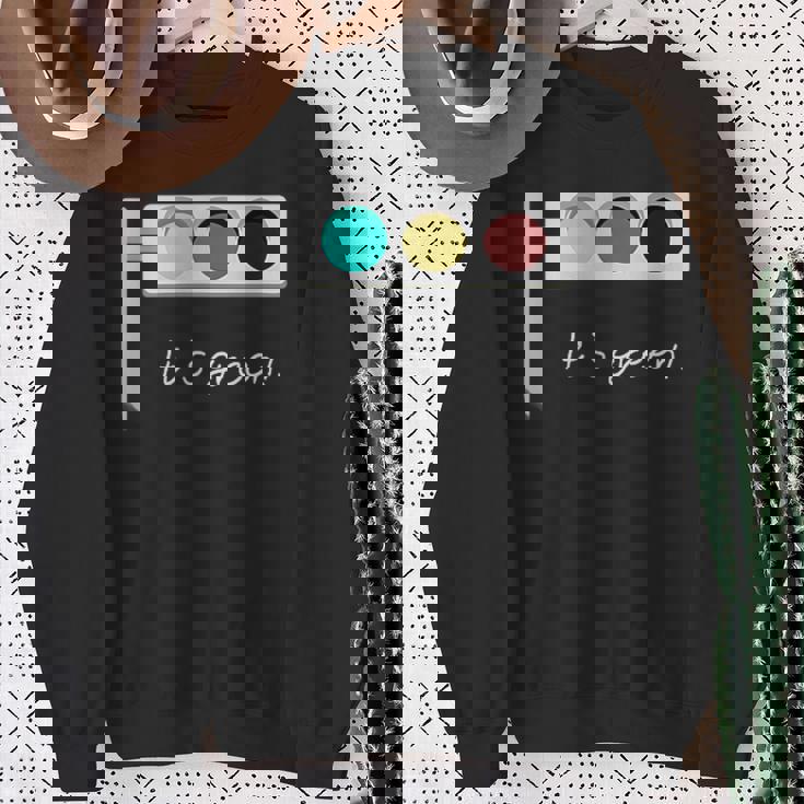 Traffic Light It's Green 信号機 メンズ レディース おしゃれ ユニーク おもしろ スウェットシャツ 年配の女性への贈り物