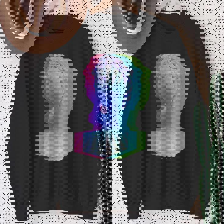 Vaporwave シュールグリッチアートシャツ スウェットシャツ 年配の女性への贈り物