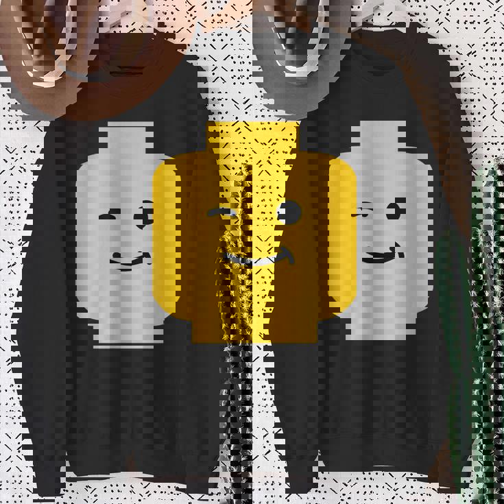 Winking Winky Face ミニフィグ ブリックトイtシャツ スウェットシャツ 年配の女性への贈り物
