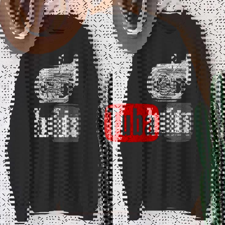 You Tuba 面白いマーチングバンド ヴィンテージ チューバ ユーフォニアム スウェットシャツ 年配の女性への贈り物