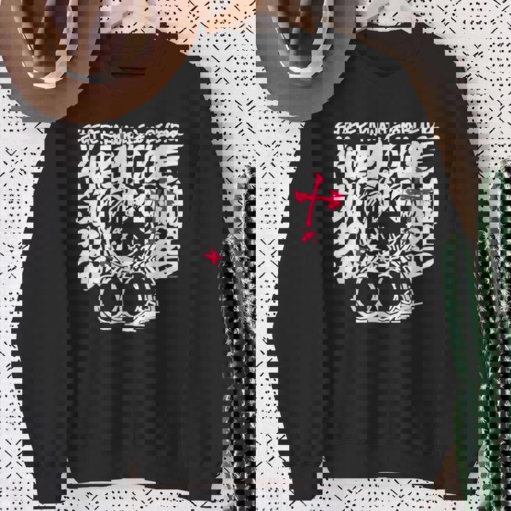 【クレイジー・オリー】Super Kawaii Zombie Idol 黒 スウェットシャツ 年配の女性への贈り物